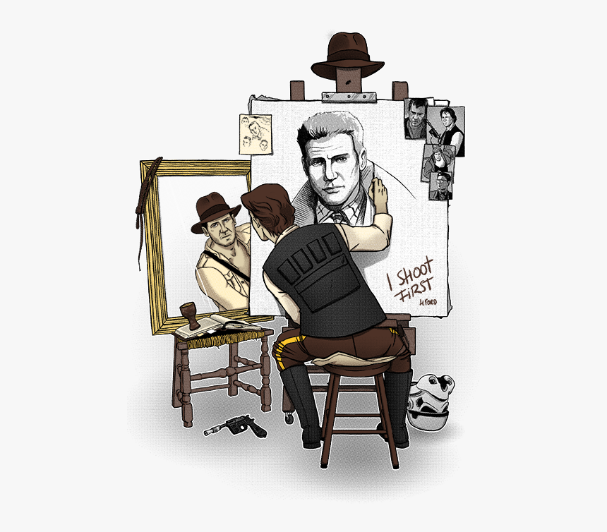 Han Solo And Indiana Jones , Png Download - Han Solo Indiana Jones Rick Deckard, Transparent Png, Free Download