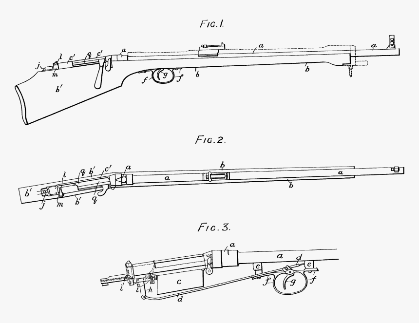 Thorneycroft Carbine, Patent 14622 Of July 18, 1901 - ソニー クロフト カービン, HD Png Download, Free Download
