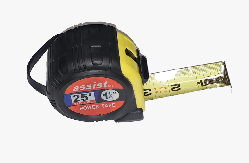 1 1/4″ By 25′ Measuring Tape With Laminated Blade 11g - Chainsaw, HD Png Download, Free Download