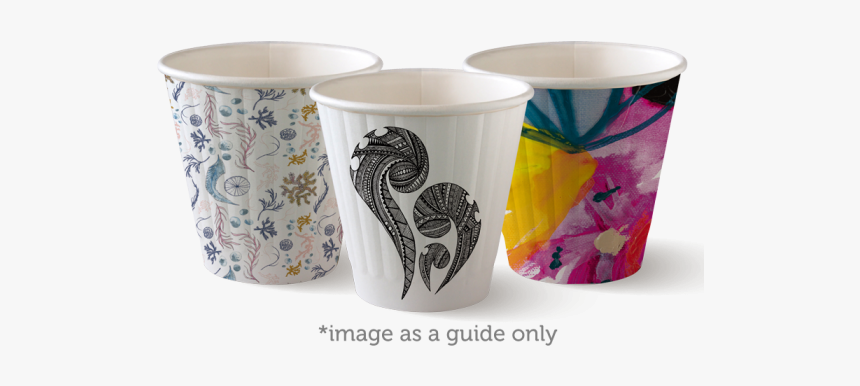 8oz Double Wall Coffee Cup Art Series - Ceramic, HD Png Download, Free Download