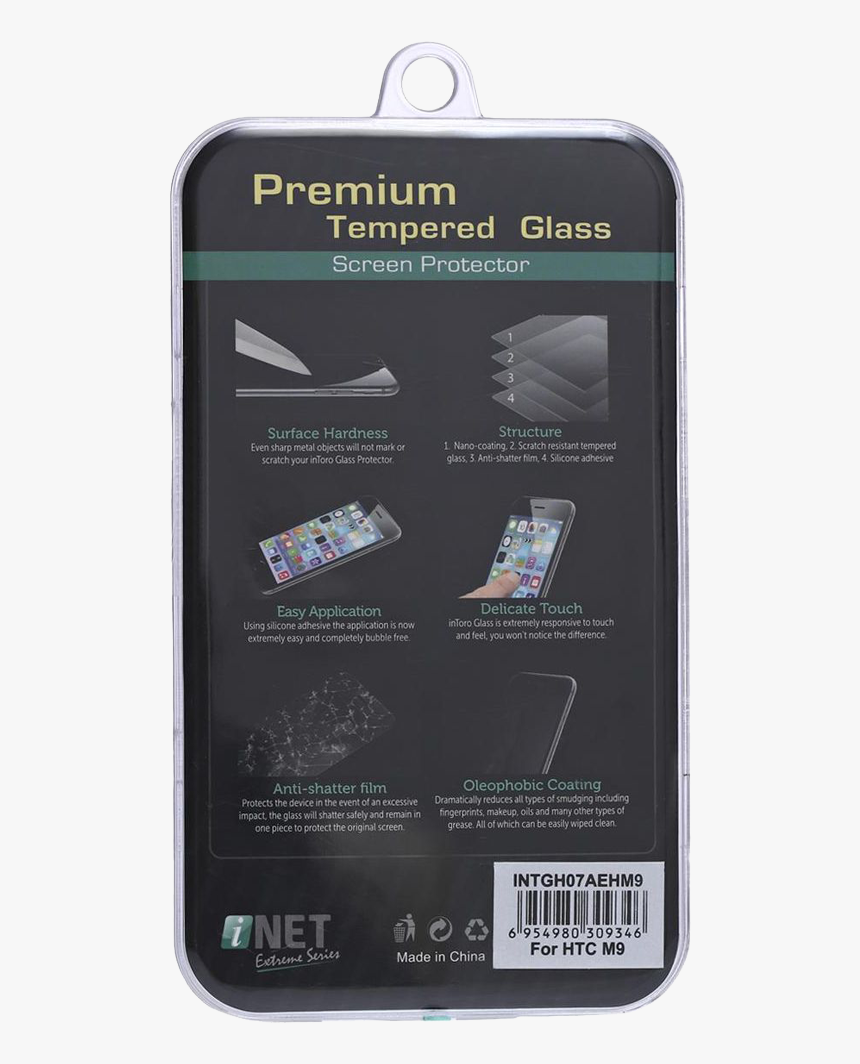Inet Tempered Glass Screen Protector For Htc One M9 - Ownat Ultra Medium Junior, HD Png Download, Free Download