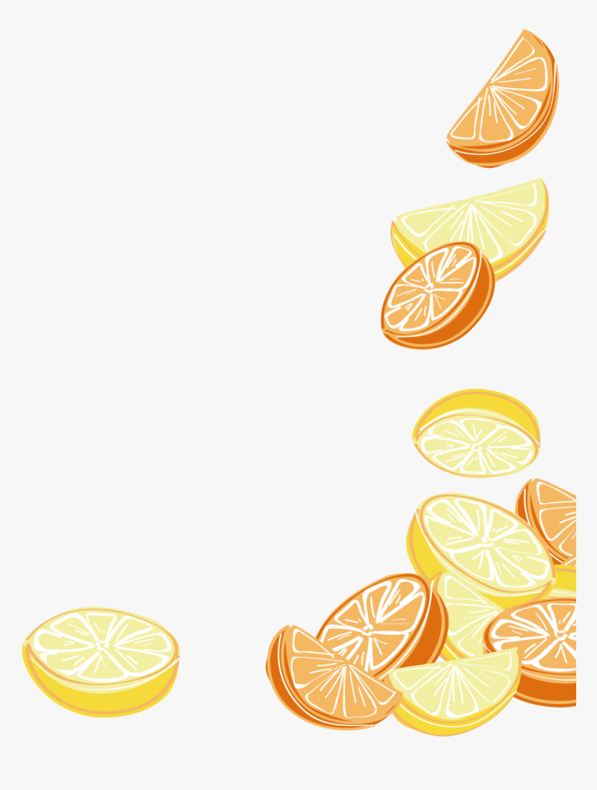 Oranges And Lemons Cascade - Illustration, HD Png Download, Free Download