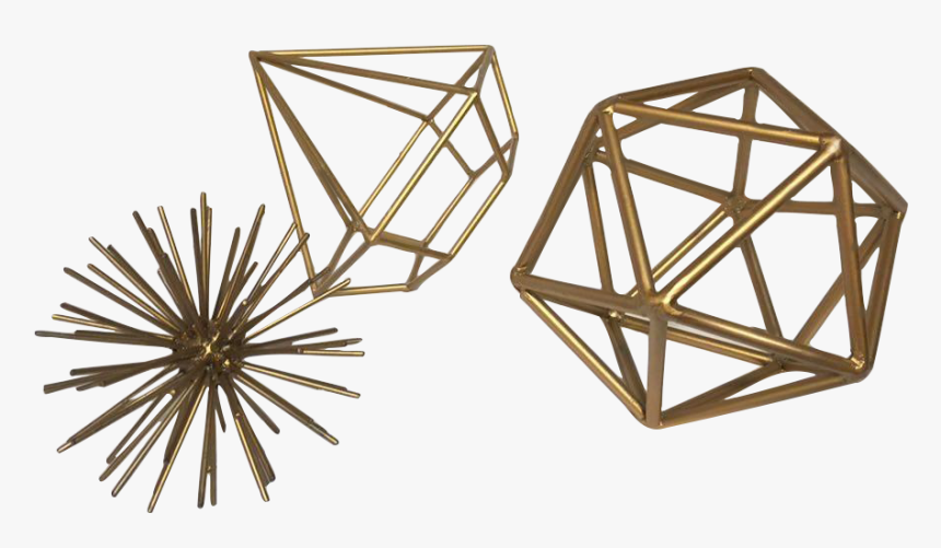 Gold Geometric Shapes Png - Geometry Geometric Shapes Font, Transparent Png, Free Download