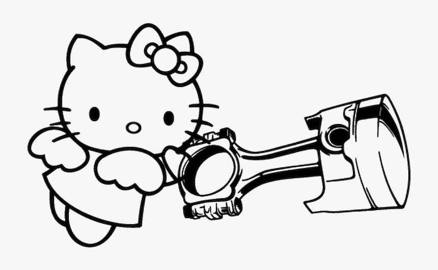 Hello Kitty Coloring For Kids, HD Png Download, Free Download