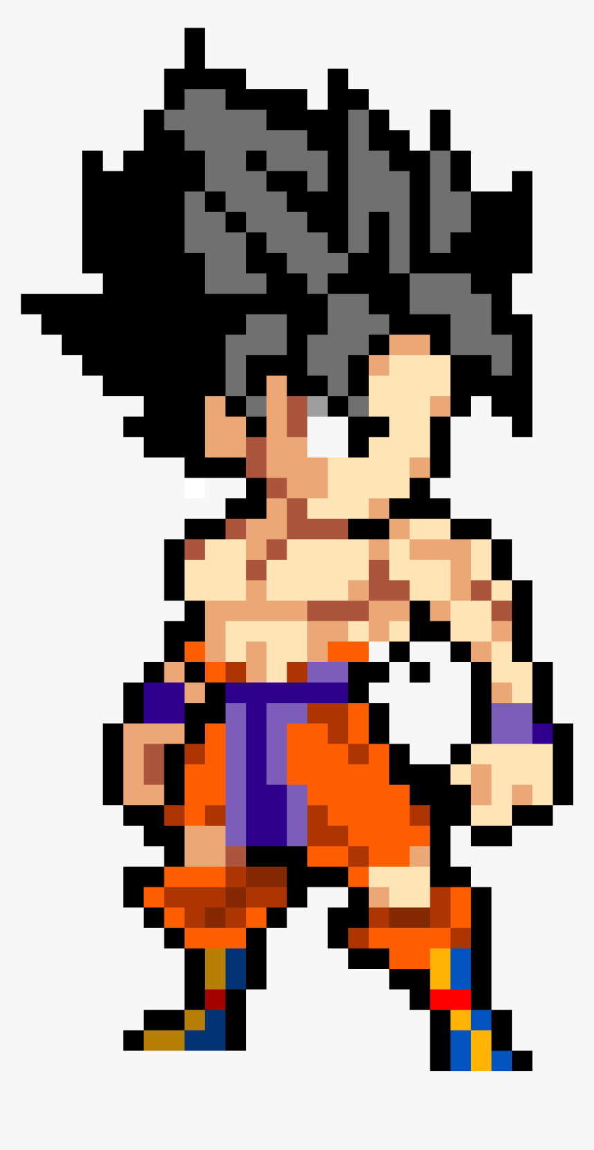 Goku Kaioken Pixel Art, HD Png Download, Free Download