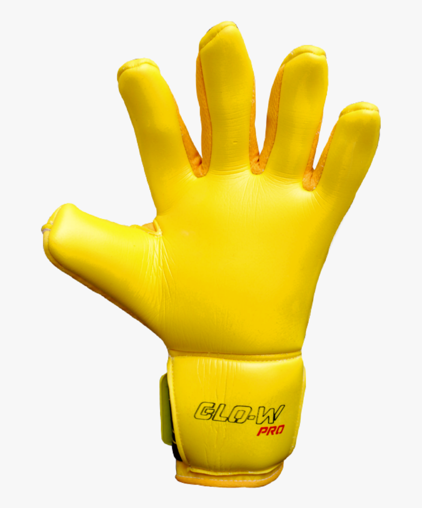 Guanti Portiere Glowpro Pro1 Giallo Dietro - Goalkeeper Glove, HD Png Download, Free Download