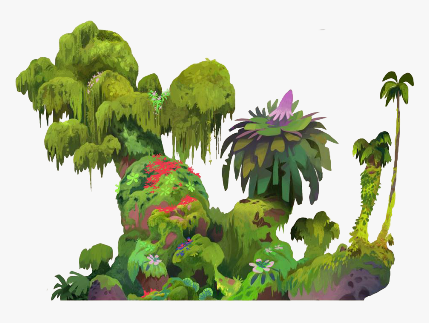 #croods01 #tropical #plants #nature #island #animation - Floriane Marchix Croods, HD Png Download, Free Download