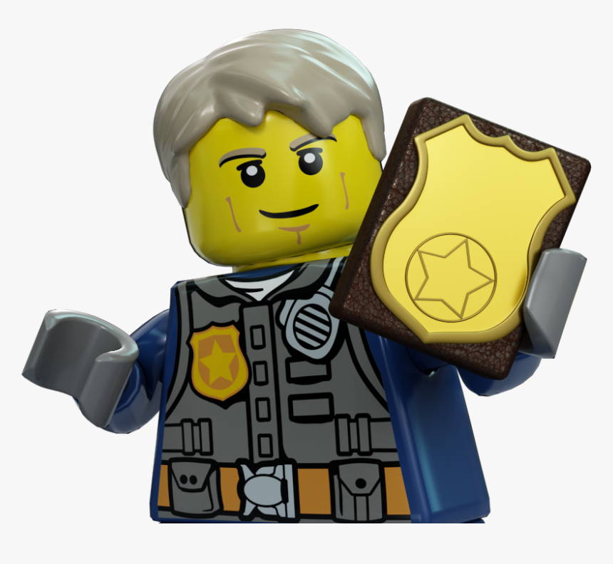 Lego City 60140 Bulldozer Break, Png Download - Police Officer Lego City Police Man, Transparent Png, Free Download