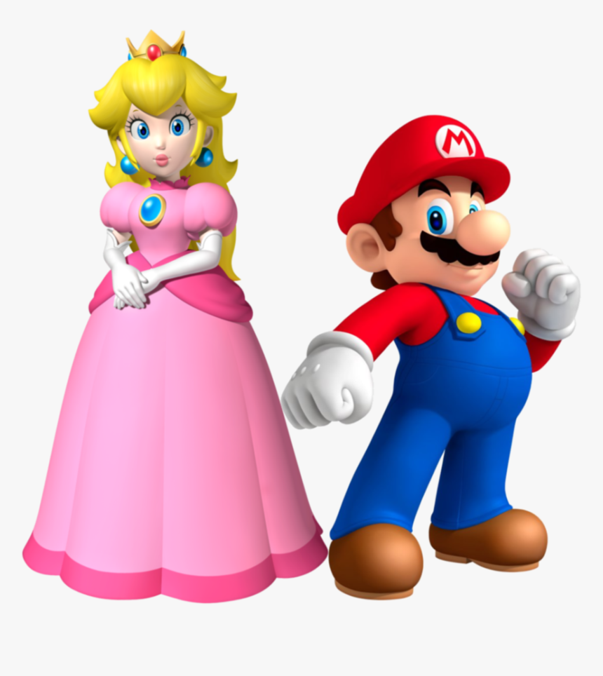 Super Mario And Princess Peach, HD Png Download, Free Download