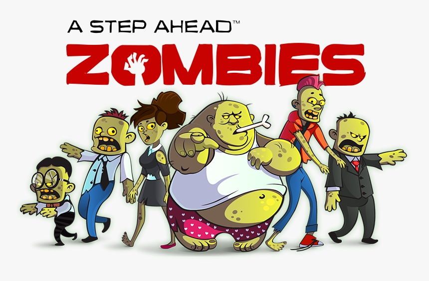 Cartoon Zombies In A Group, HD Png Download, Free Download