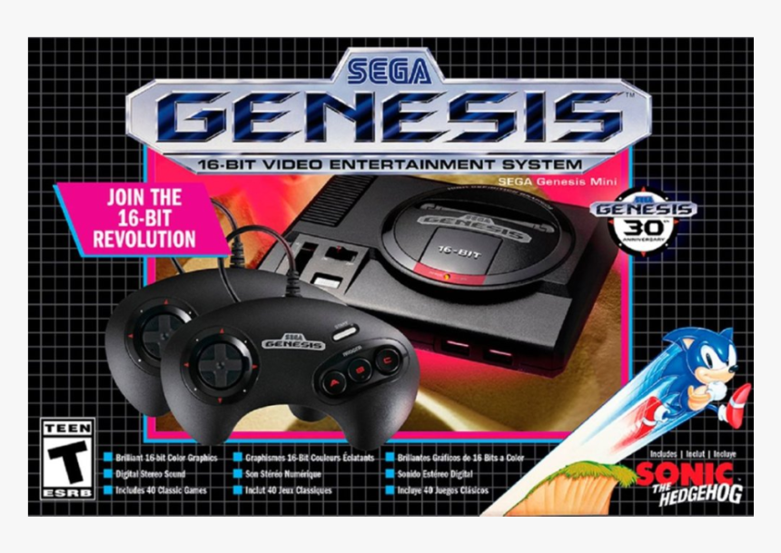 Sega Genesis Mini Console Only $39 - Sega Genesis Mini Box, HD Png Download, Free Download