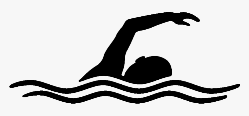 Swimming Logo Png Photo Background - Swimmer Clip Art Black And White Free, Transparent Png, Free Download