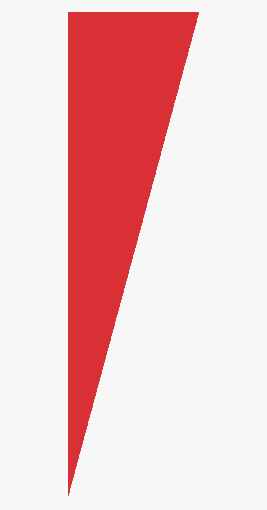 Red Triangle Corner Png , Png Download - Light Red Right Triangle Png, Transparent Png, Free Download