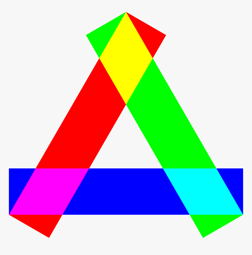 Rgb Long Rectangles Triangle Clip Arts, HD Png Download, Free Download