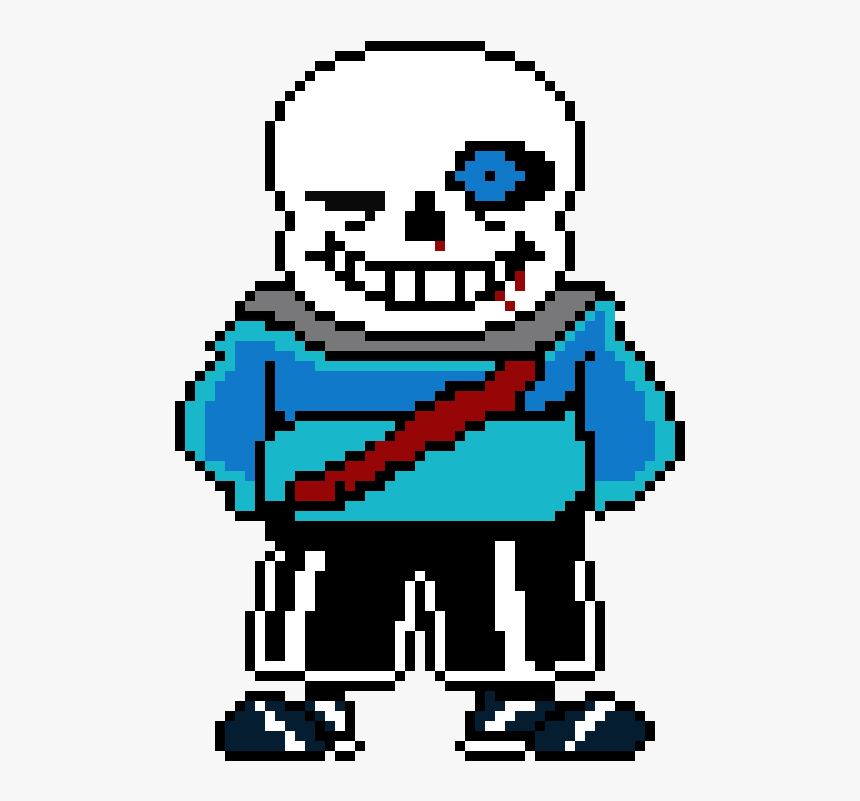 Pixel Art Sans Undertale, HD Png Download, Free Download