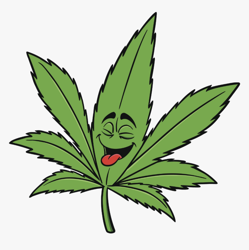 Cannabis Smoking Cartoon Transprent Png Leaf Hemp - Marijuana Clipart, Transparent Png, Free Download