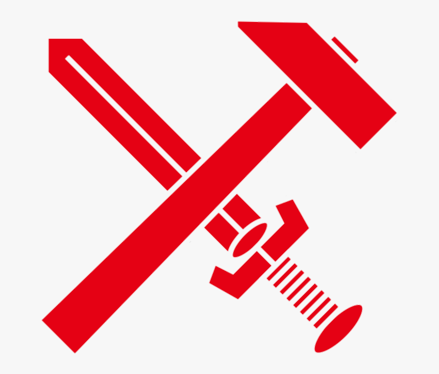 Strasserism Hammer And Sword Red - Hammer And Sword Png, Transparent Png, Free Download