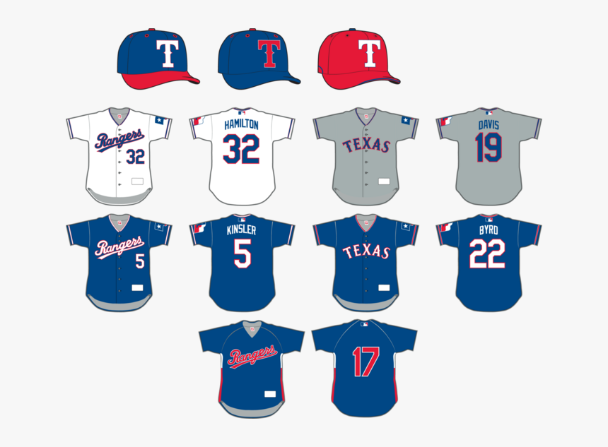 1986 Texas Rangers Uniforms , Png Download - Texas Rangers Uniform Concept, Transparent Png, Free Download