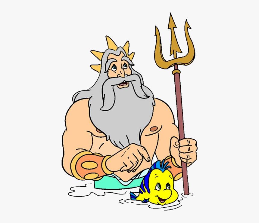 King Triton Trident Png - Cartoon, Transparent Png, Free Download