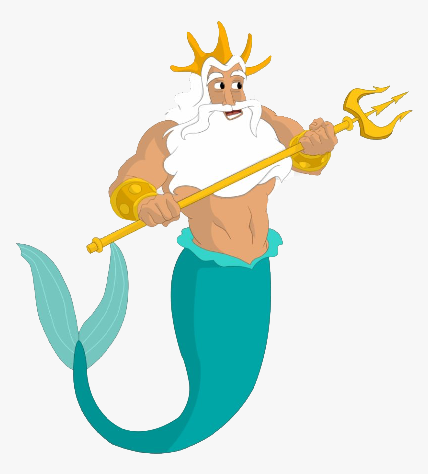 King Triton Trident Transparent - King Triton Little Mermaid Png, Png Download, Free Download