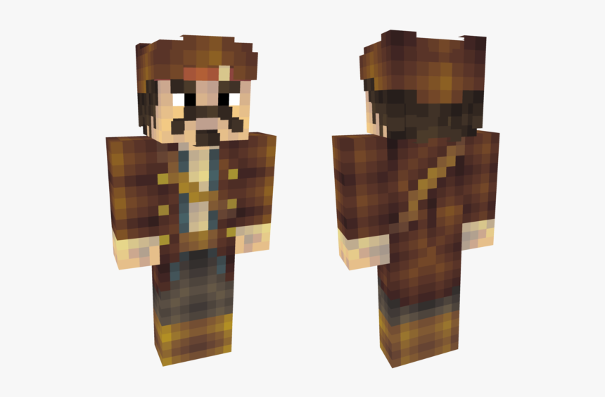 Jack Sparrow Minecraft Skin 1 8 Hd Png Download Kindpng