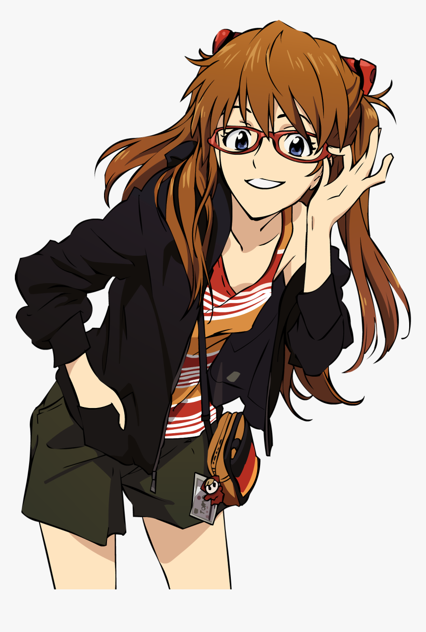 Evangelion Asuka Glasses, HD Png Download, Free Download