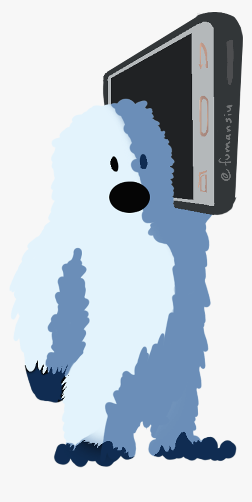 Yeti - Yeti On A Phone, HD Png Download, Free Download