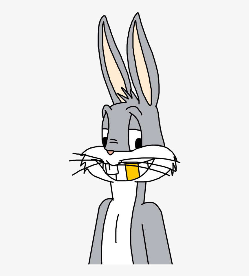 Bugs Bunny With A Gold Teeth By Marcospower - Rabbit With Teeth Cartoon Png, Transparent Png, Free Download