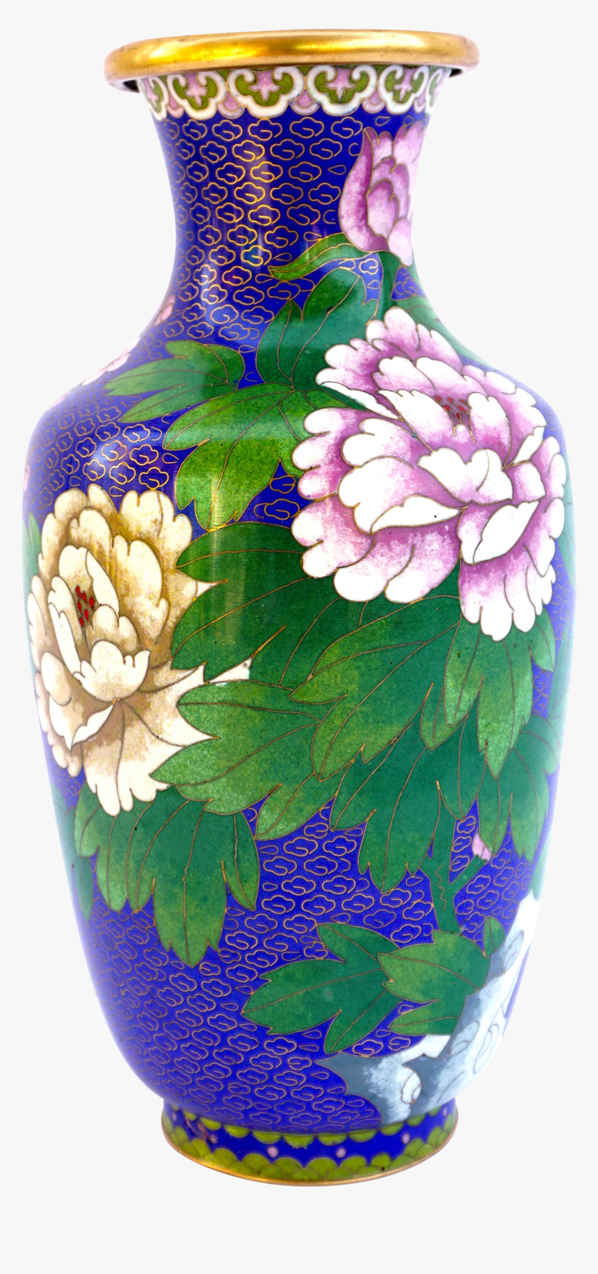 Large Antique Japanese Cloisonné Vase - Studio Guldasta Hd Png, Transparent Png, Free Download