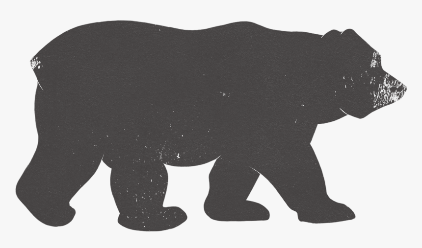 Bear Poster Design Silhouette Terrestrial Animal - American Black Bear, HD Png Download, Free Download