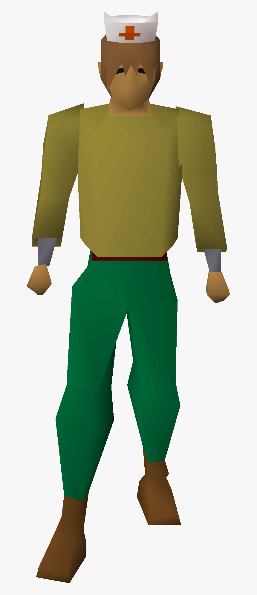 Nurse Hat Equipped - Nurse Hat Osrs, HD Png Download, Free Download