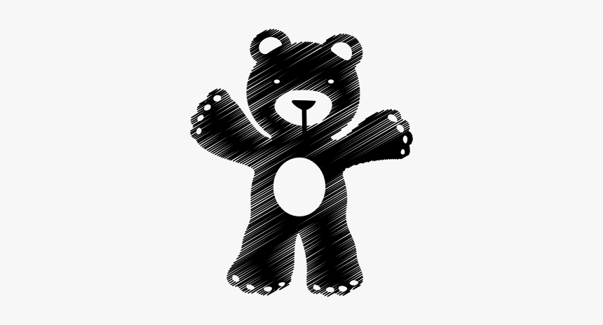 Teddy Bear Toy Silhouette - Teddy Bear, HD Png Download, Free Download