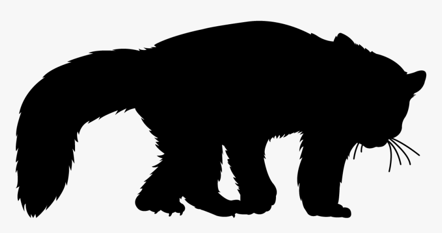 Transparent Bear Clipart Silhouette - Silhouette Of A Red Panda, HD Png Download, Free Download