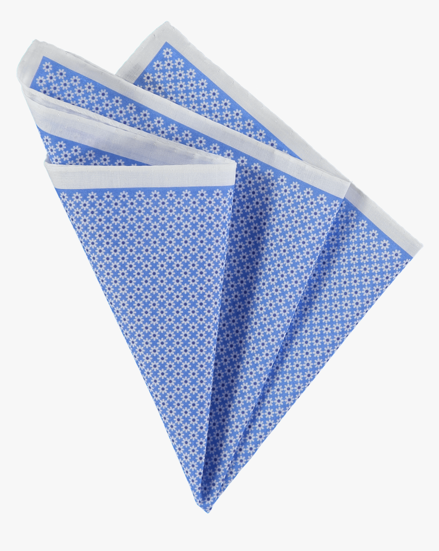 Blue Micro Flower Silk Pocket Square - Pocket Square Transparent, HD Png Download, Free Download