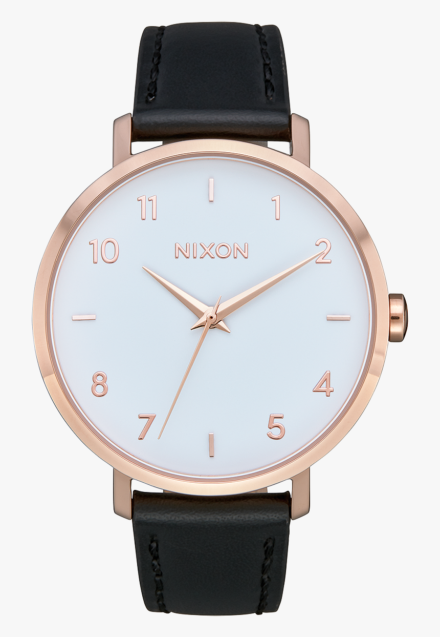 Arrow Leather, Rose Gold / White / Black - Watch, HD Png Download, Free Download