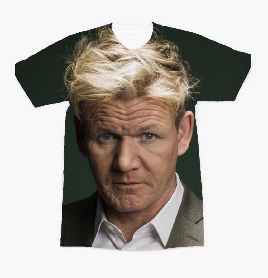 Close Up Of Gordon Ramsay ﻿premium Sublimation Adult - Gordon Ramsay With A Mullet, HD Png Download, Free Download