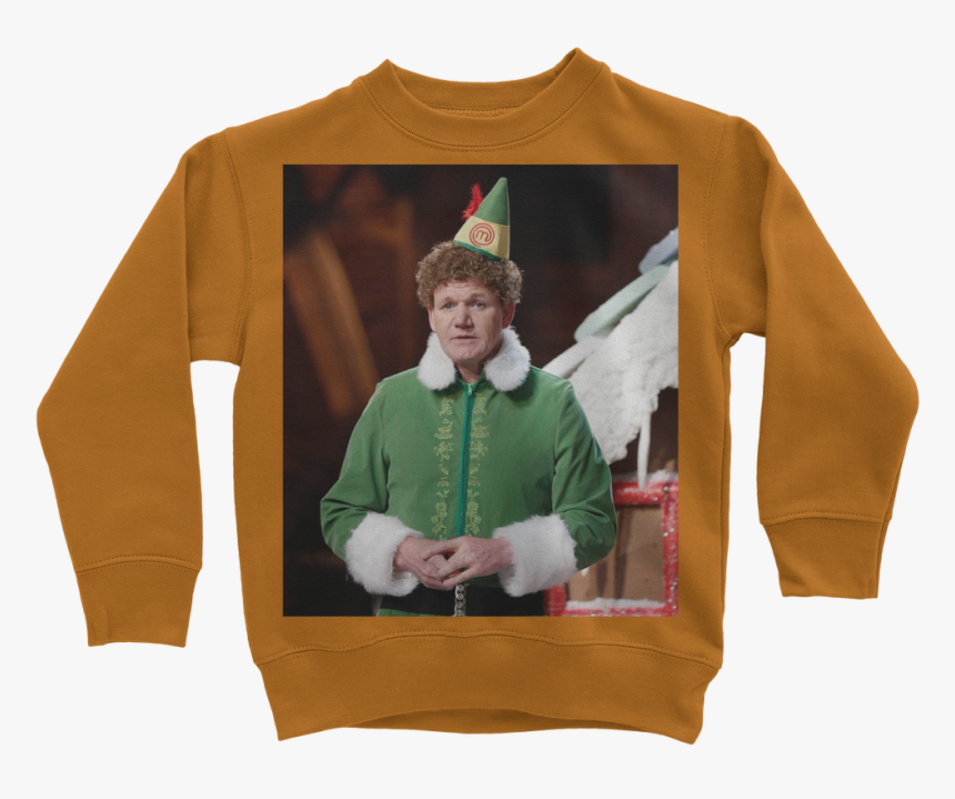 Gordon Ramsay Dressed As Buddy The Elf ﻿classic Kids - Sweater, HD Png Download, Free Download