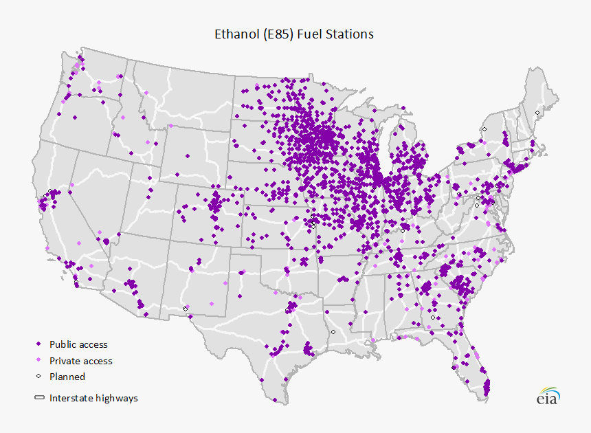 Us Gas Stations Map, HD Png Download, Free Download