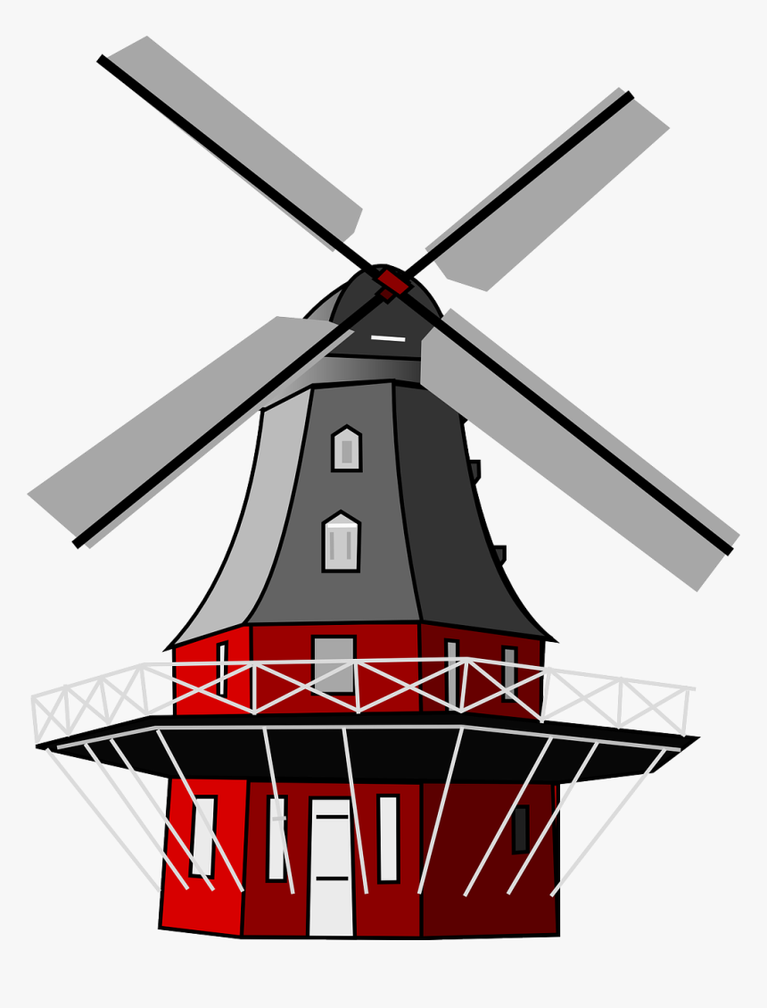 Dutch Windmills Png, Transparent Png, Free Download