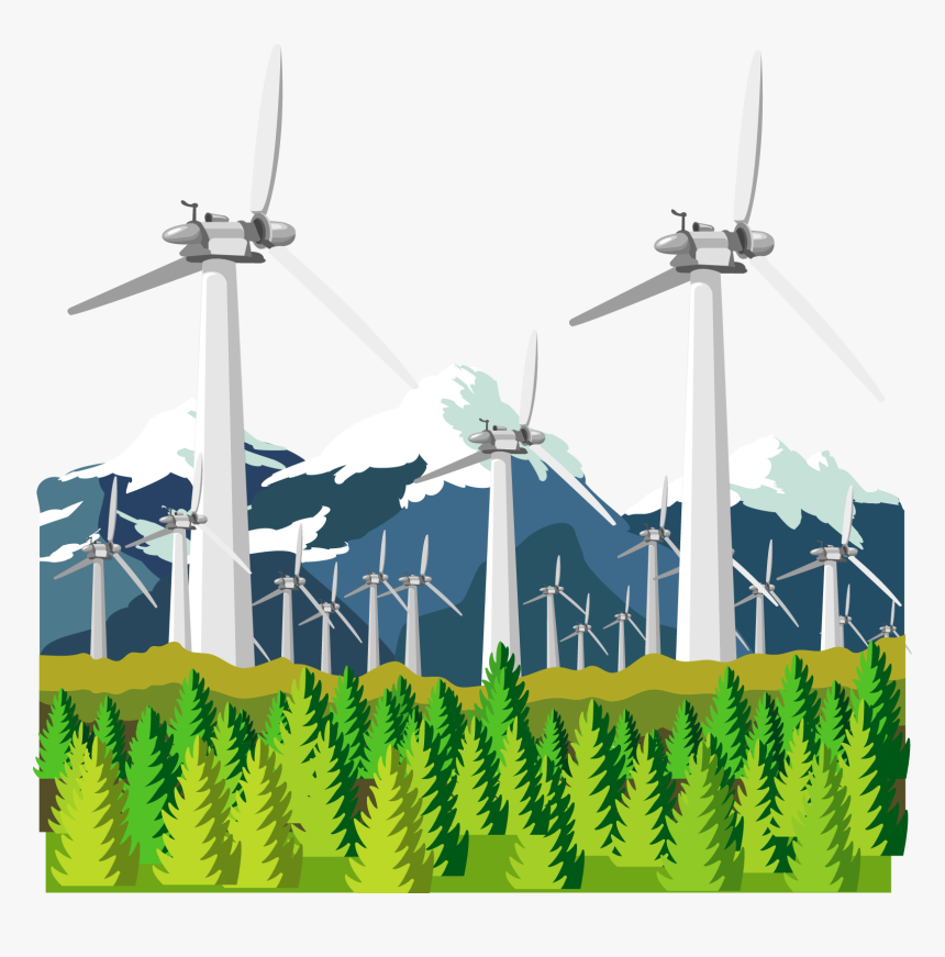 Wind Power Vector Png, Transparent Png, Free Download