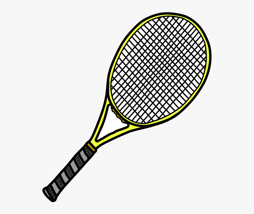 Tennis Racket, Yellow - Transparent Green Tennis Racket, HD Png Download, Free Download