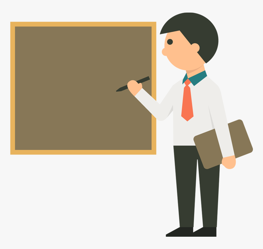 Thumb Image - Teacher With Board Png, Transparent Png, Free Download