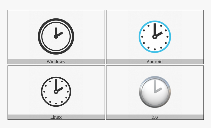 Clock Face Two Oclock On Various Operating Systems - Circle, HD Png Download, Free Download