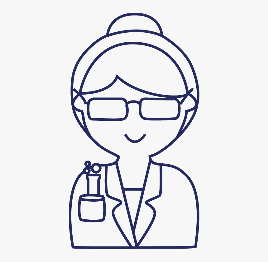 Scientist - Line Art, HD Png Download, Free Download