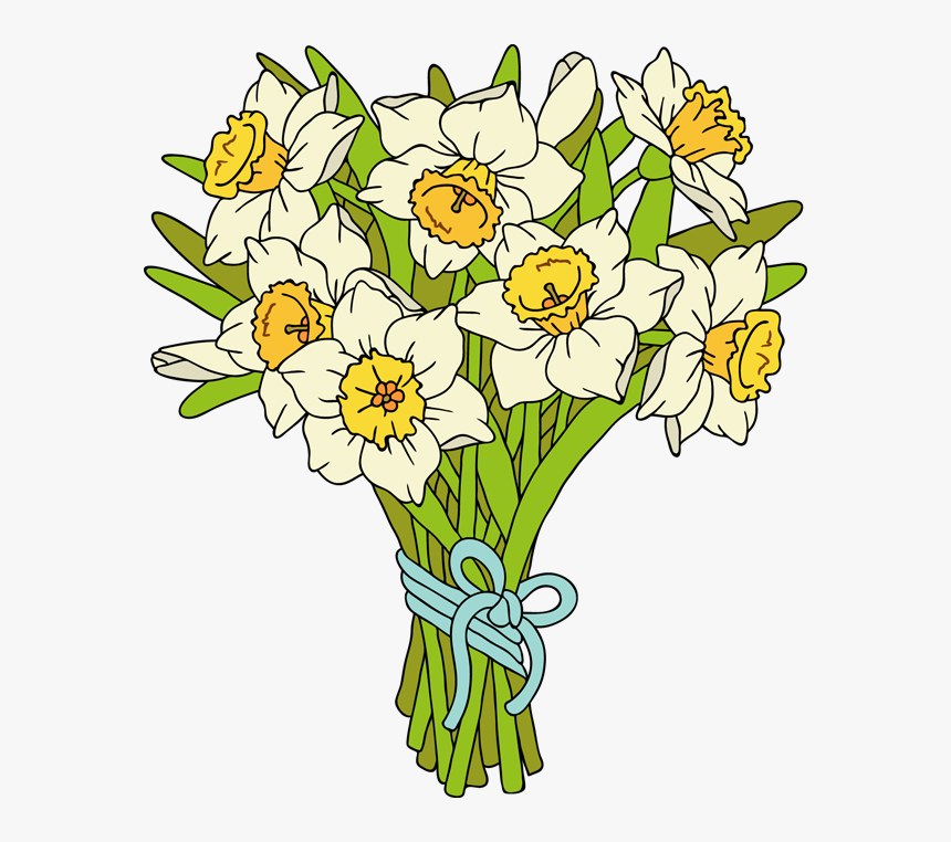 Pictures Of Daffodils - Daffodil Bouquet Clipart, HD Png Download, Free Download