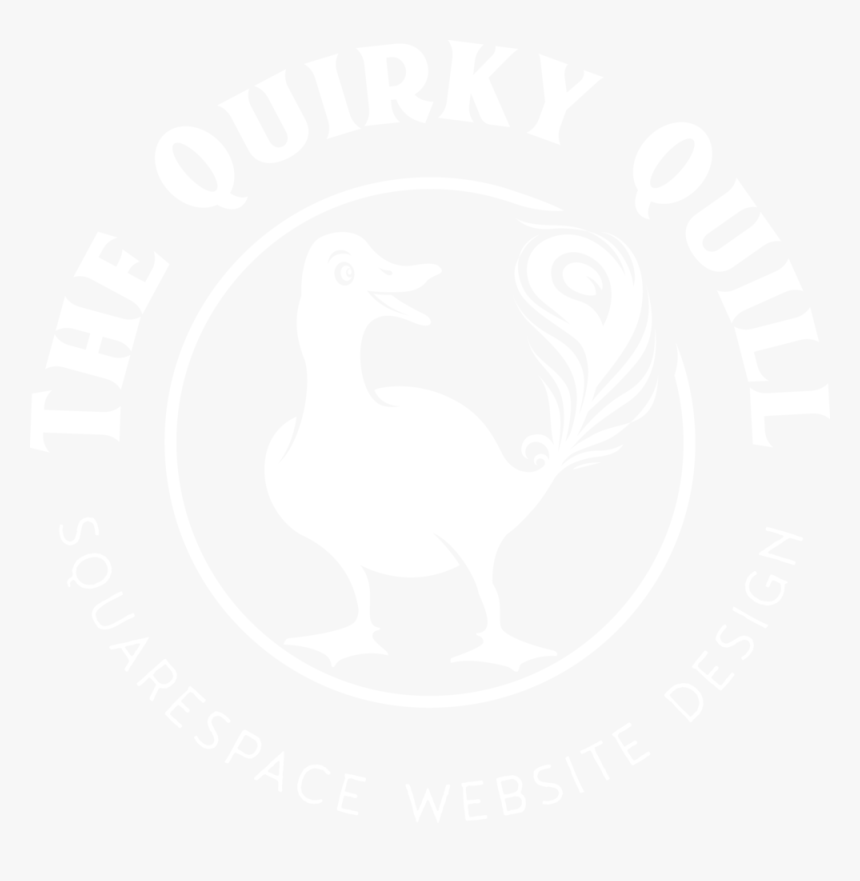 Quirky Quill Logo Squarespace White Transparent - Johns Hopkins Logo White, HD Png Download, Free Download