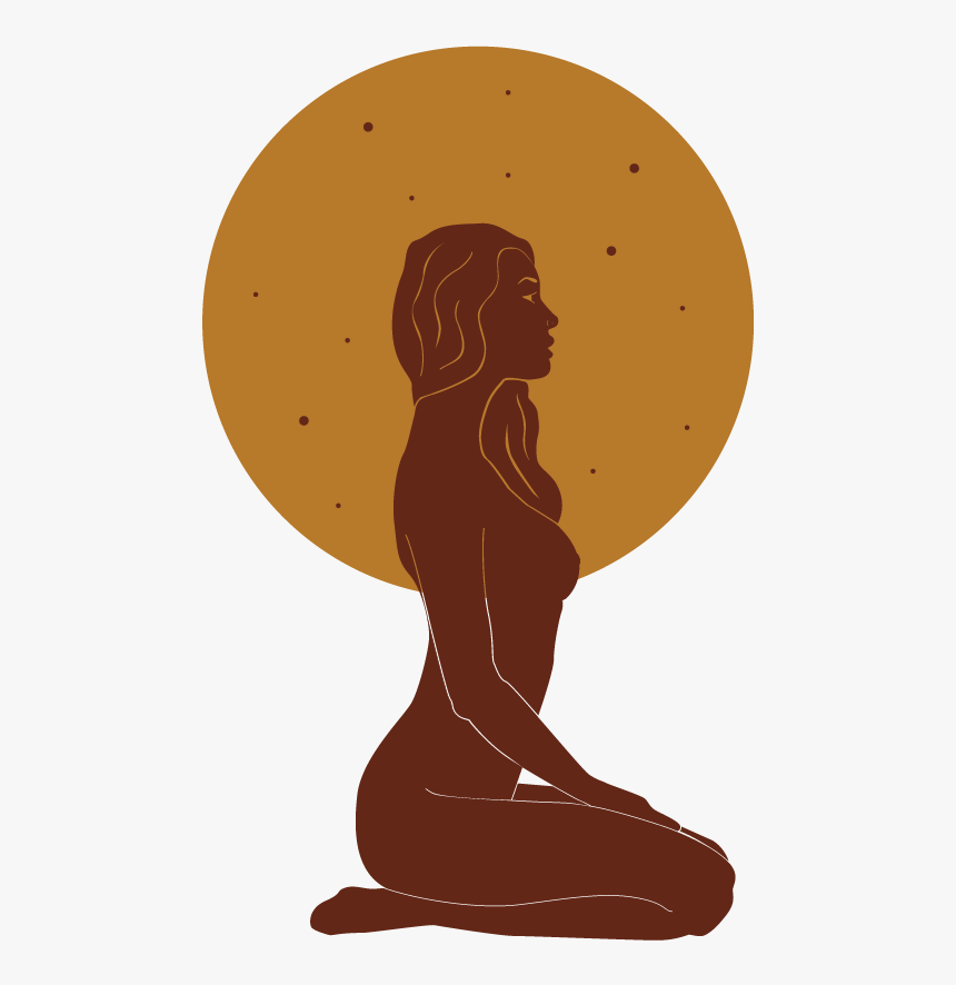 Ritual Body Wellness Branding Rbw Kneeling Lady With - Illustration, HD Png Download, Free Download