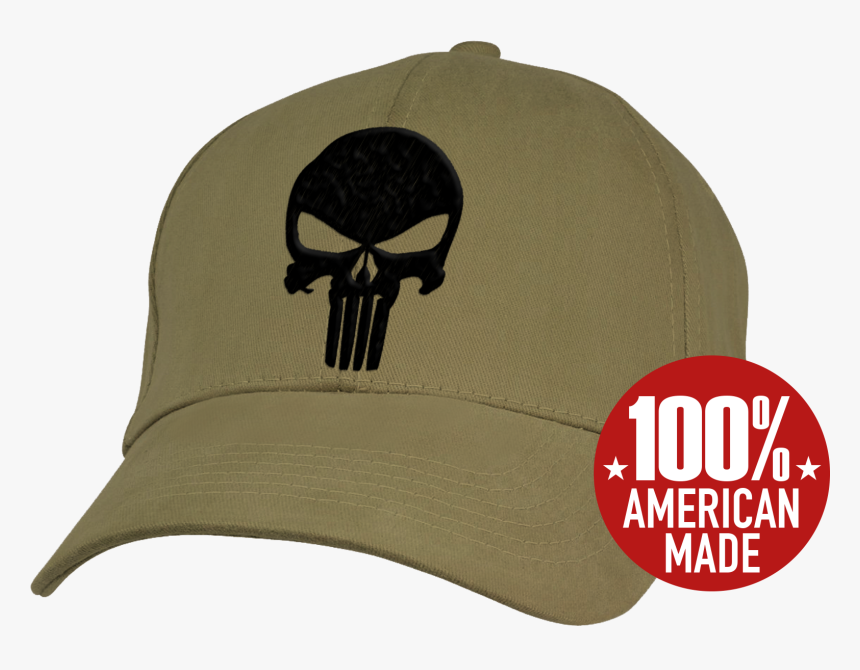 Punisher Skull Cap Khaki - Baseball Cap, HD Png Download, Free Download