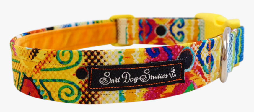 This Beautiful And Unique Fabric Dog Collar Is Lovingly - Belt, HD Png Download, Free Download