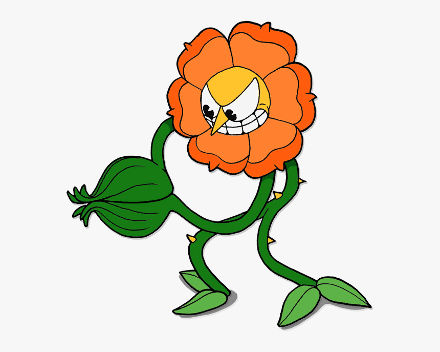 Death Clipart Flower - Cuphead Cagney Carnation Png, Transparent Png, Free Download